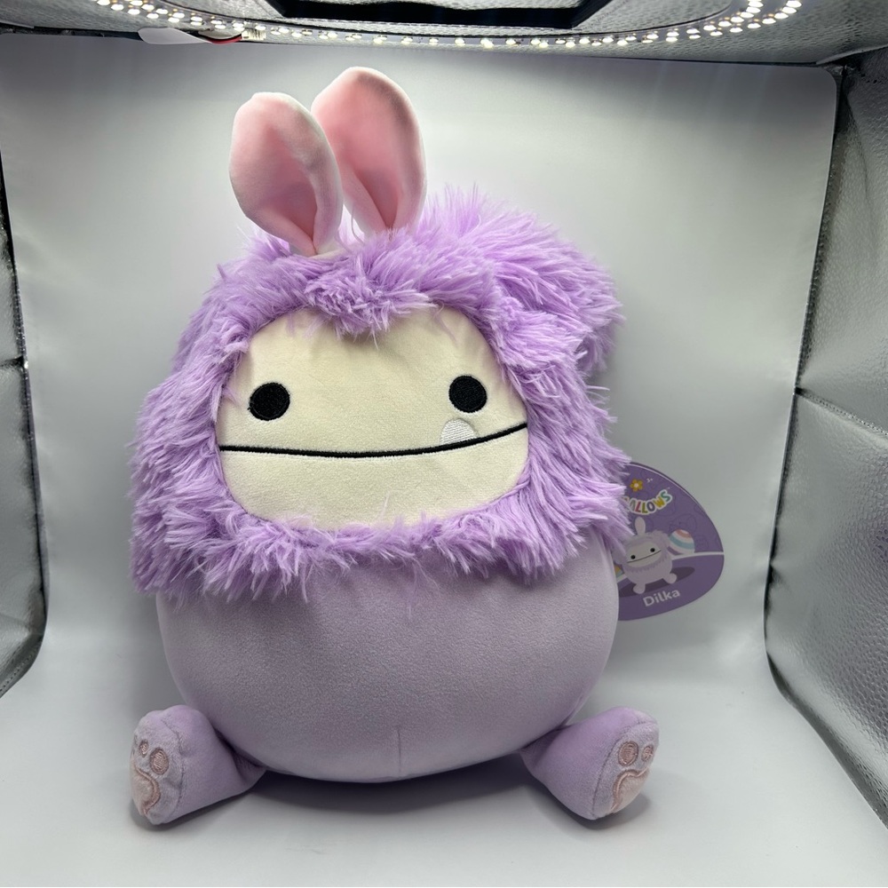 Squishmallows Dilka👾🐰 Easter Edition Purple Plush Toy with Bunny Ears